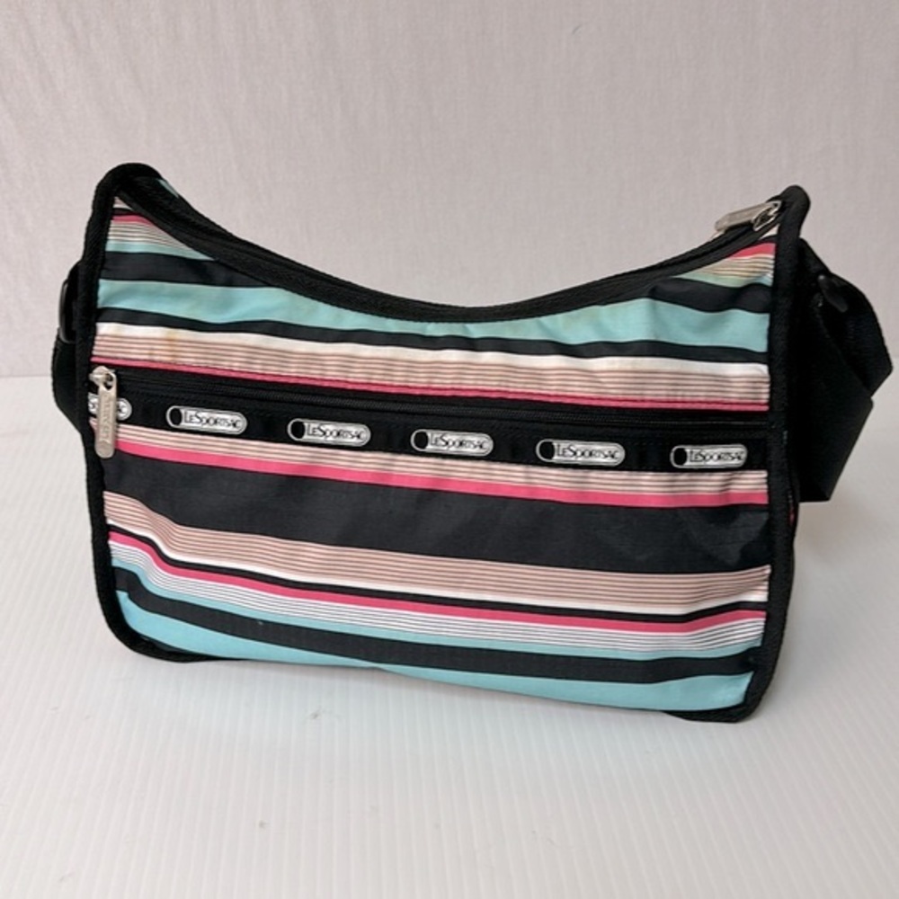 LeSportsac Classic Hobo Multi Colour Stripes Crossbody Bag